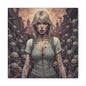 Zombie Swift Matte Canvas Wall Art — Gory Gothic Horror Illustration