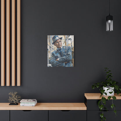 G.O.A.T Basketball Portrait Matte Canvas Wall Art, Stretched 1.25"