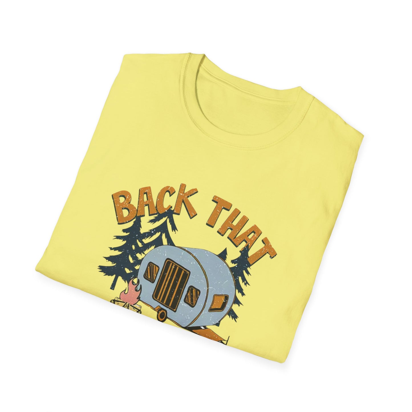 RV Camping T-Shirt — "Back That Thing Up" Retro Camper Graphic Tee