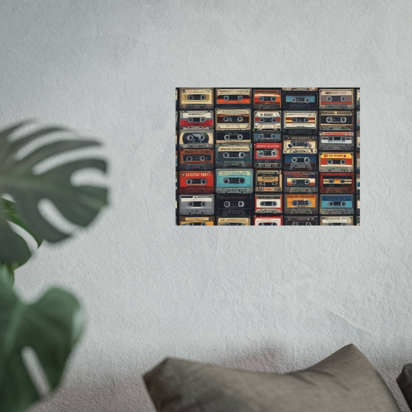 Cassette Tape Collage Fine Art Poster