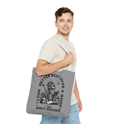 Smut Reader Tote Bag – "I Look Better Bent Over a Book" Booklover Gift