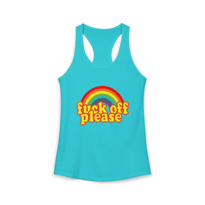 Women's Ideal "F*ck Off Please" Racerback Tank