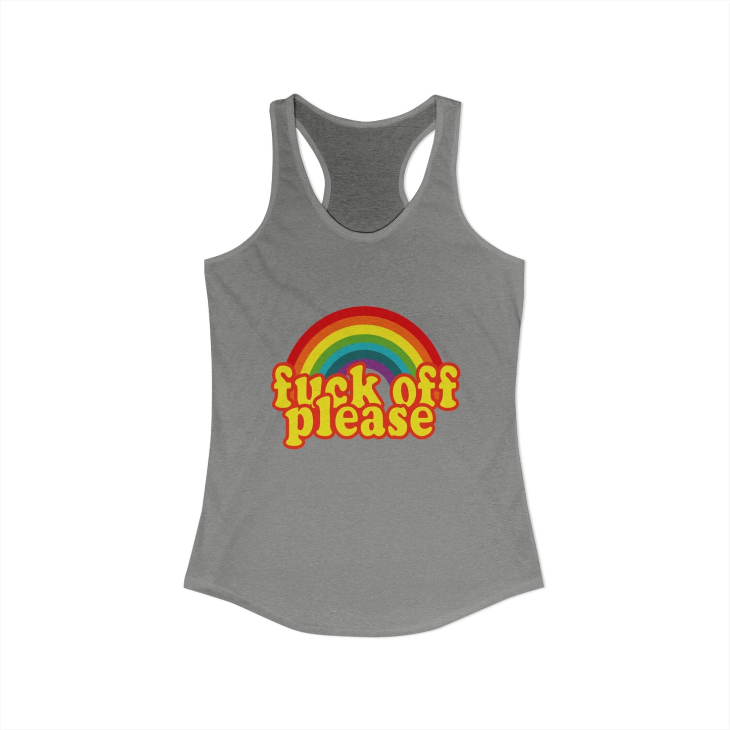 Women's Ideal "F*ck Off Please" Racerback Tank