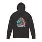 Cool Moms Club Hooded Long Sleeve Tee — Colorful Skeleton Mom Graphic