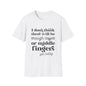 T-Shirt — "I don’t think there will be enough coffee or middle fingers for today" Funny Graphic Tee