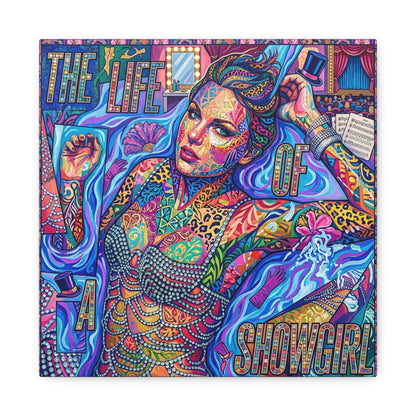 Showgirl Pop Abstract Canvas Wall Art Print