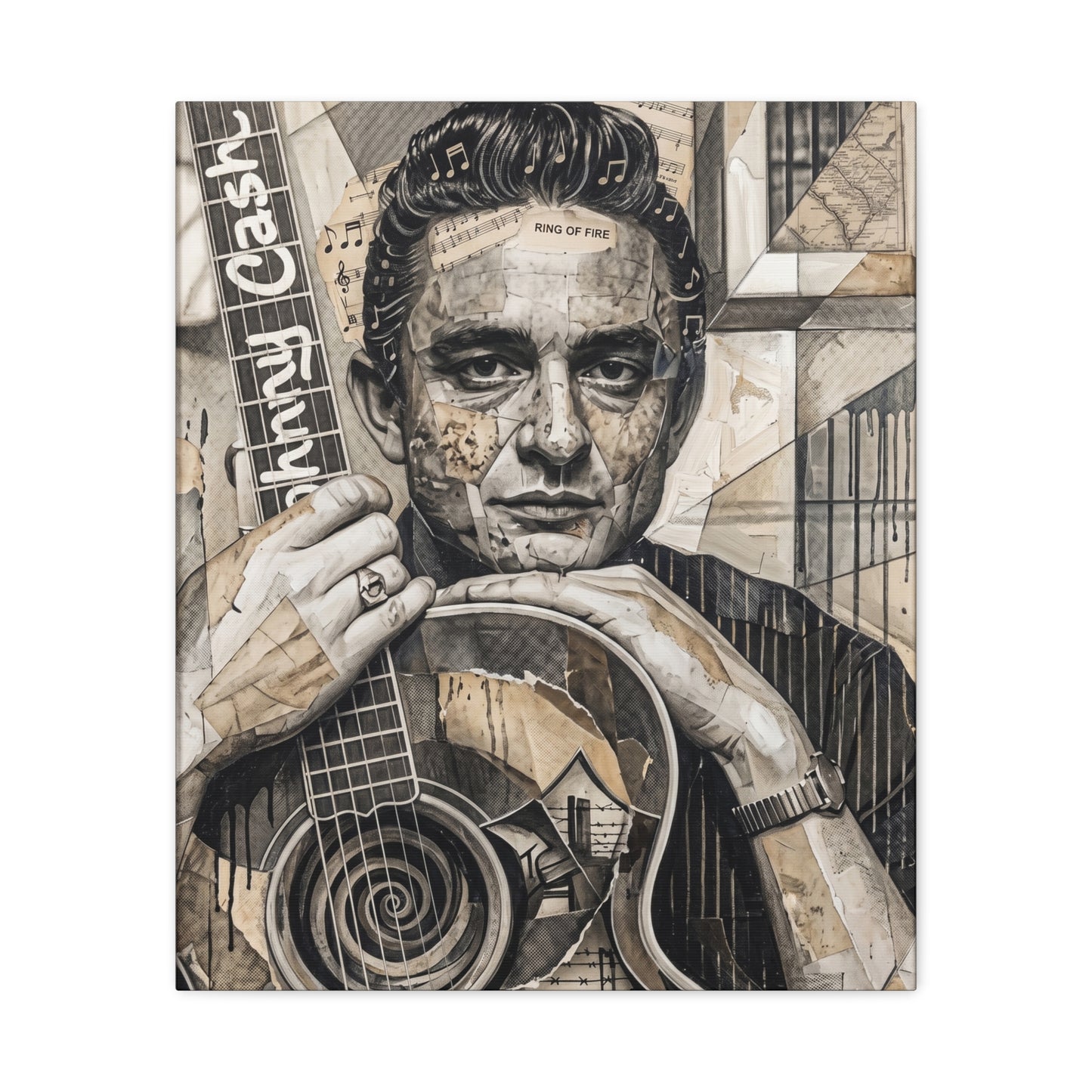 Jerry Portrait Matte Canvas Wall Art, Stretched 1.25"