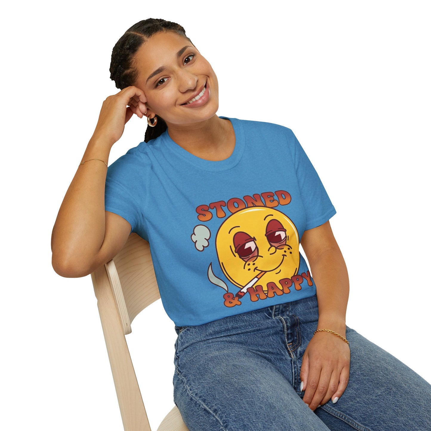 Stoned & Happy Smiley T-Shirt