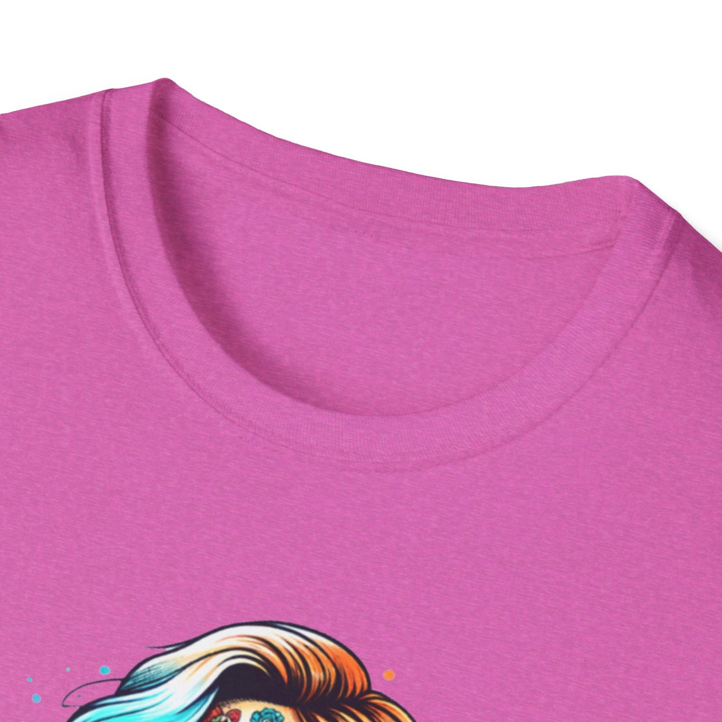 Cool Moms Club Skull T-Shirt — Colorful Day of the Dead Mom Graphic Tee