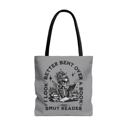 Smut Reader Tote Bag – "I Look Better Bent Over a Book" Booklover Gift