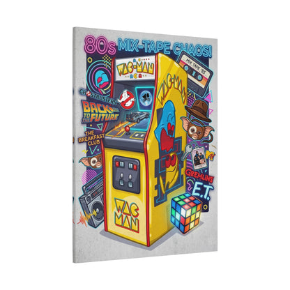1980's Pop Culture Canvas Wall Art Print