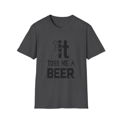 Funny 'Toss Me a Beer' T-Shirt – Beer Toss Party Tee