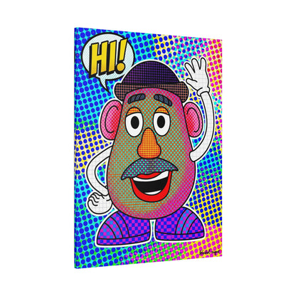 Mr. Head Abstract Canvas Wall Art Print — Matte Stretched Canvas