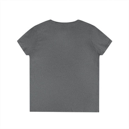 V-Neck T-Shirt — "She's a Cuntry Music Fan" Retro Typography Tee