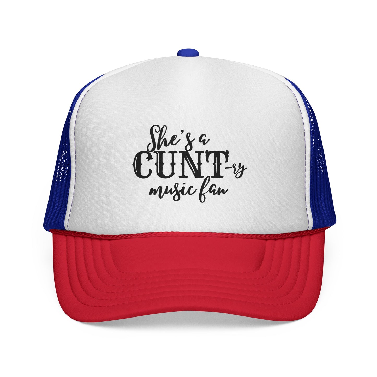 Trucker Hat — "She's a CUNT-y Music Fan" Graphic Cap