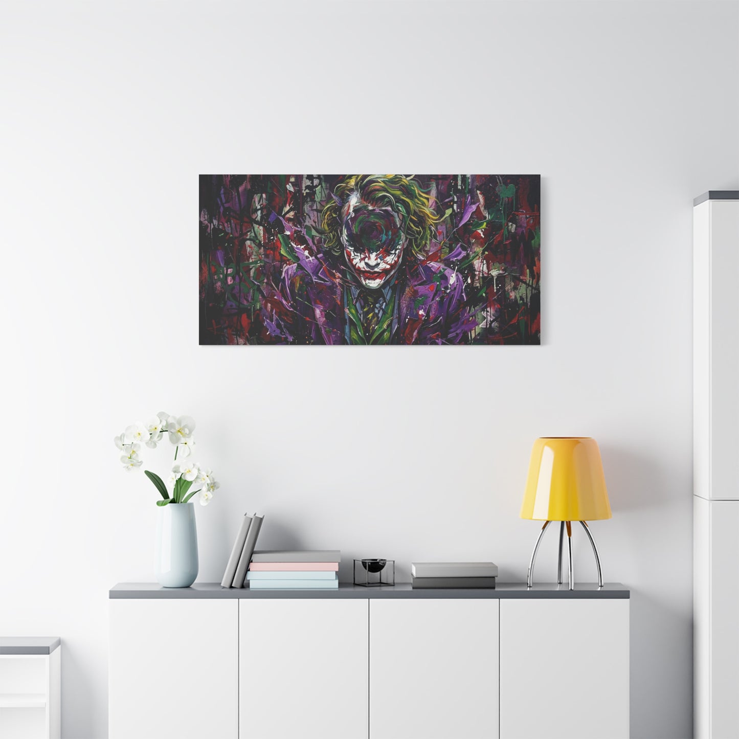 Joker Mental Health Abstract Portrait Canvas