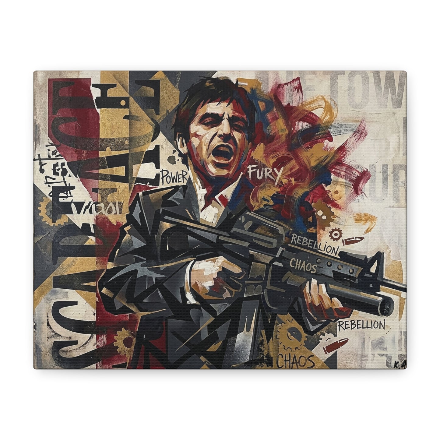 Tony's War Canvas Wall Art Print