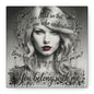 Swift Inspired "You Belong With Me" — Matte Stretched Canvas Wall Art