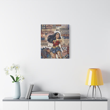 Woman Warrior Canvas Wall Art Print
