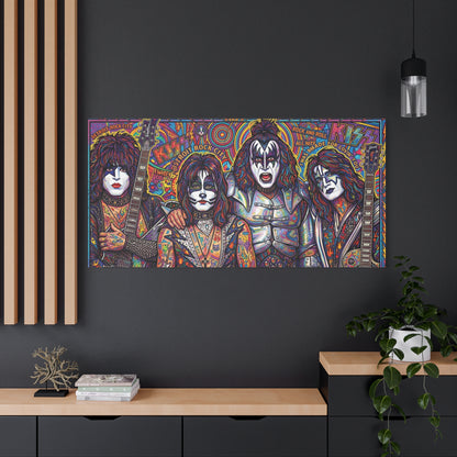 Hottest Band in the Land Abstract Canvas Wall Art — Matte Stretched 1.25"