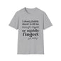 T-Shirt — "I don’t think there will be enough coffee or middle fingers for today" Funny Graphic Tee