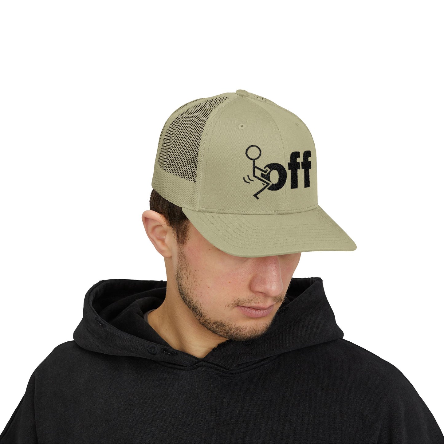 Trucker Hat — Stick Figure F*uck ‘Off’ Graphic Snapback