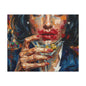 Cocktail Kiss Matte Canvas Wall Art
