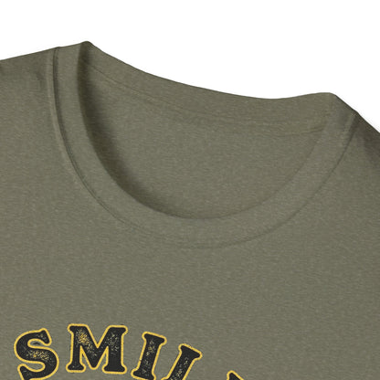 Wine Smile T-Shirt — "Smile I Found Wine" Retro Smiley Tee