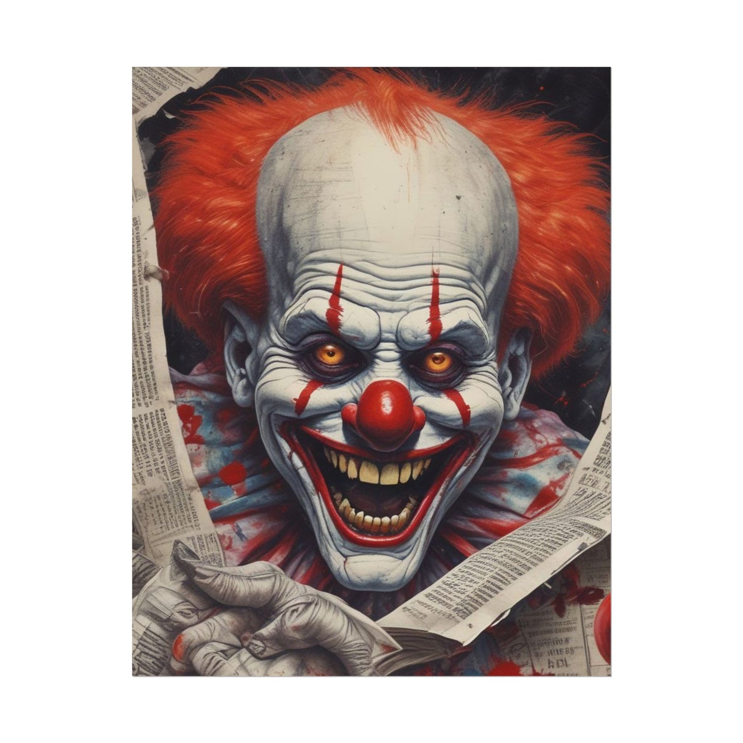 Pennywise Inspired Clown Rolled Posters