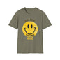 Wine Smile T-Shirt — "Smile I Found Wine" Retro Smiley Tee