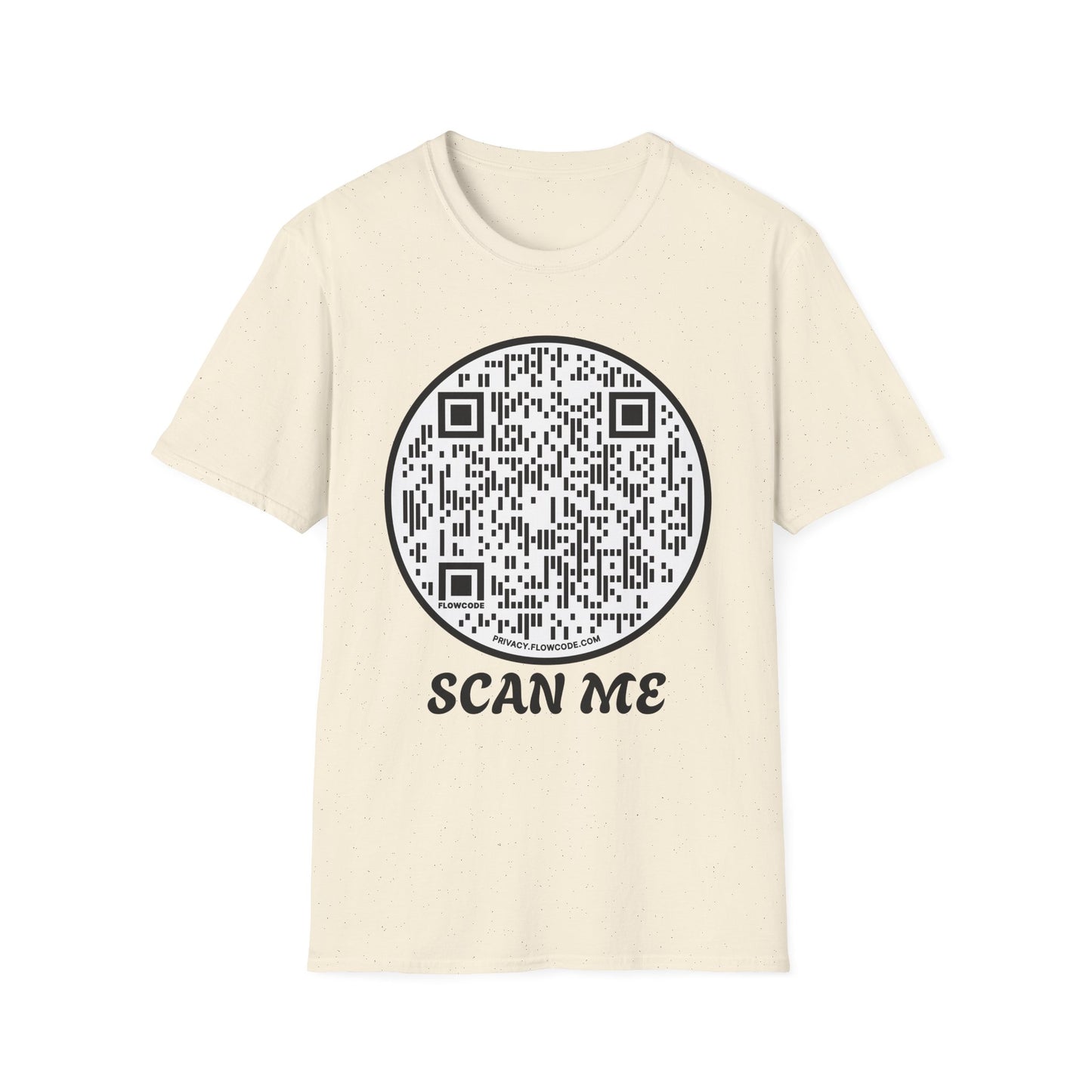 QR Code "Scan Me" T-Shirt — Interactive Novelty Shirt for Events & Gifts