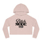 Cropped Hoodie — "Bitch Mode On" Graphic Crop Hooded Sweatshirt