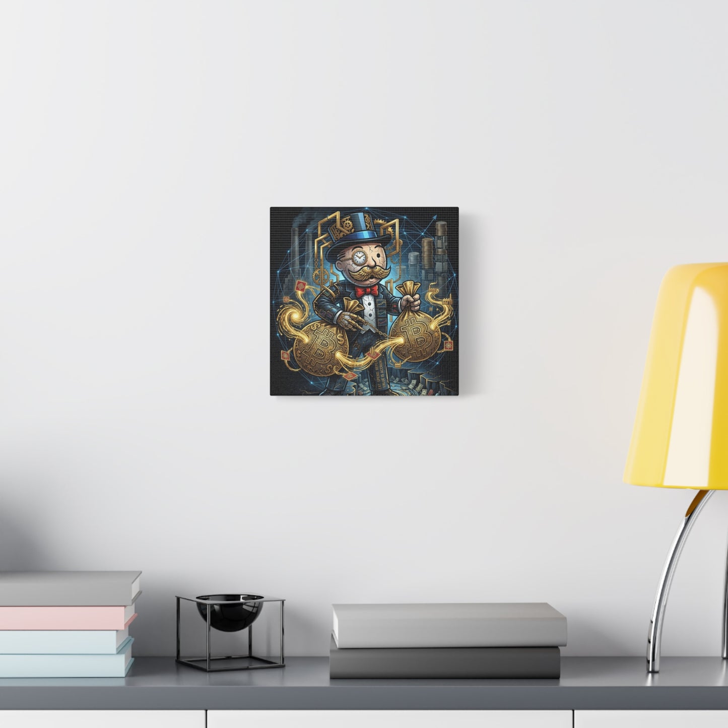 Rich Uncle Pennybags Canvas Wall Art Print
