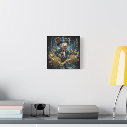 Rich Uncle Pennybags Canvas Wall Art Print