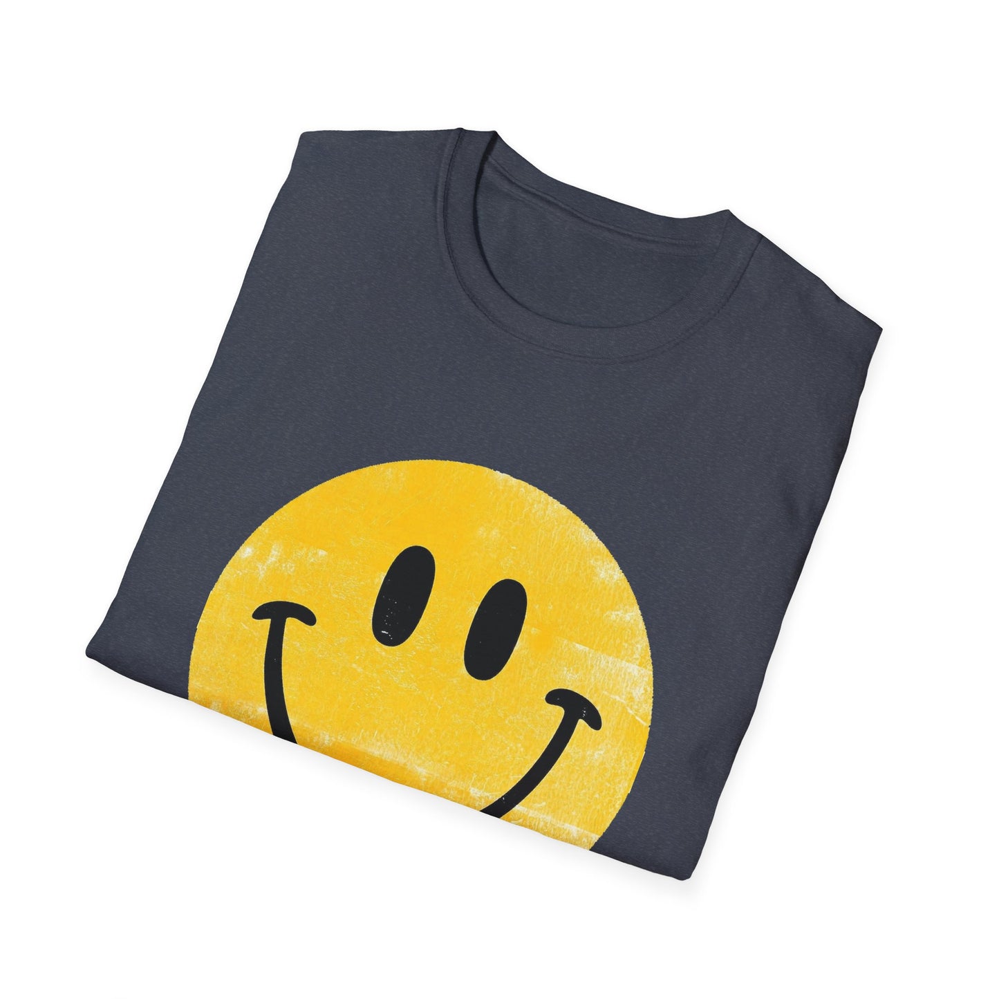 Funny 'I Hate You' Smiley T-Shirt — Retro Distressed Yellow Smiley Tee