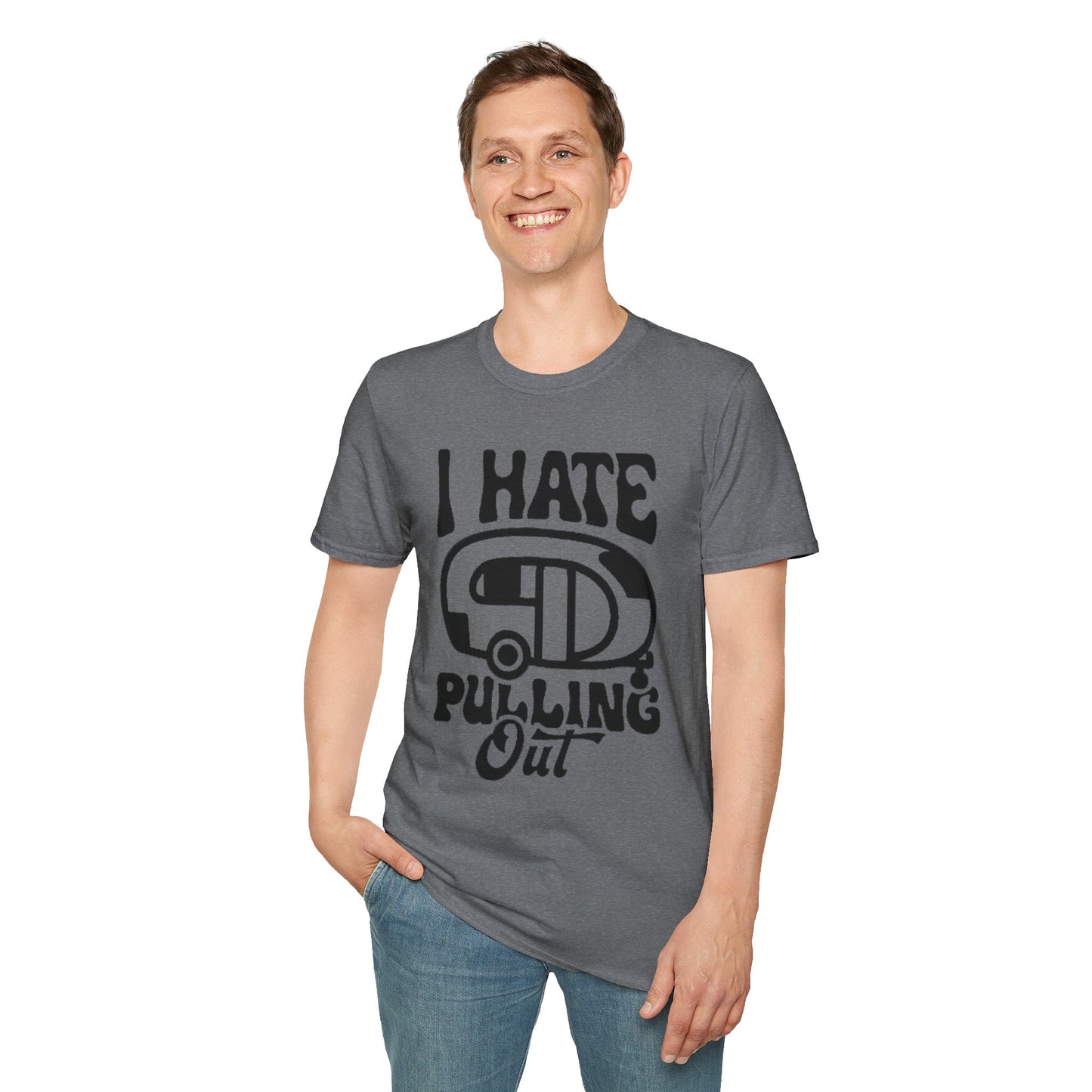 T-Shirt — “I Hate Pulling Out” Camper Graphic Tee