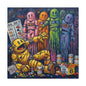 Depressed Pacman Canvas Wall Art Print