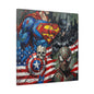 Superhero Abstract Canvas Wall Art Print