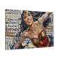 Super Woman Abstract Canvas Wall Art — Matte Stretched 1.25"