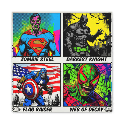 Superhero Pop Canvas Wall Art Print