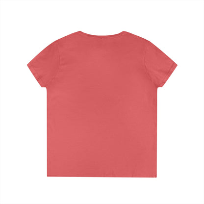 V-Neck T-Shirt — "She's a Cuntry Music Fan" Retro Typography Tee