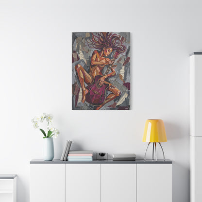 Lady Rock Canvas Art — Matte Stretched Canvas Print
