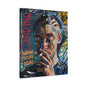 Urban Portrait Matte Canvas Print — 'Waiting Delay' Contemporary Street Art