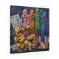 Depressed Pacman Canvas Wall Art Print