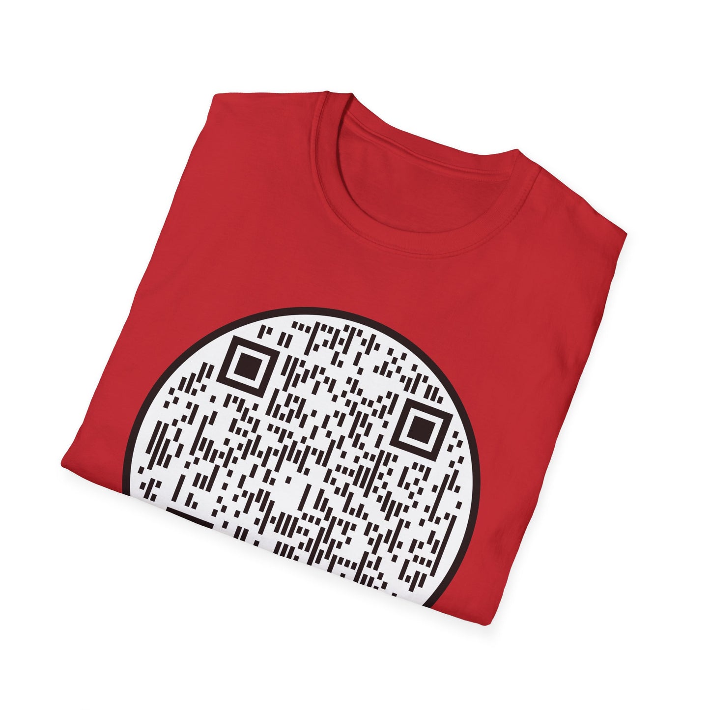 QR Code "Scan Me" T-Shirt — Interactive Novelty Shirt for Events & Gifts