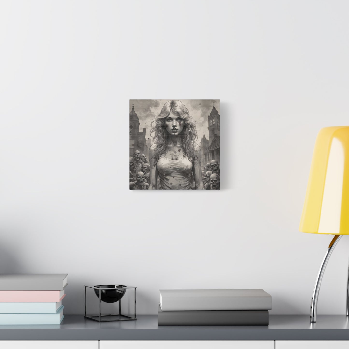 Zombie Swift Matte Canvas Wall Art — Gothic Horror Stretched Canvas