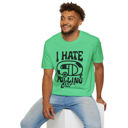 T-Shirt — “I Hate Pulling Out” Camper Graphic Tee