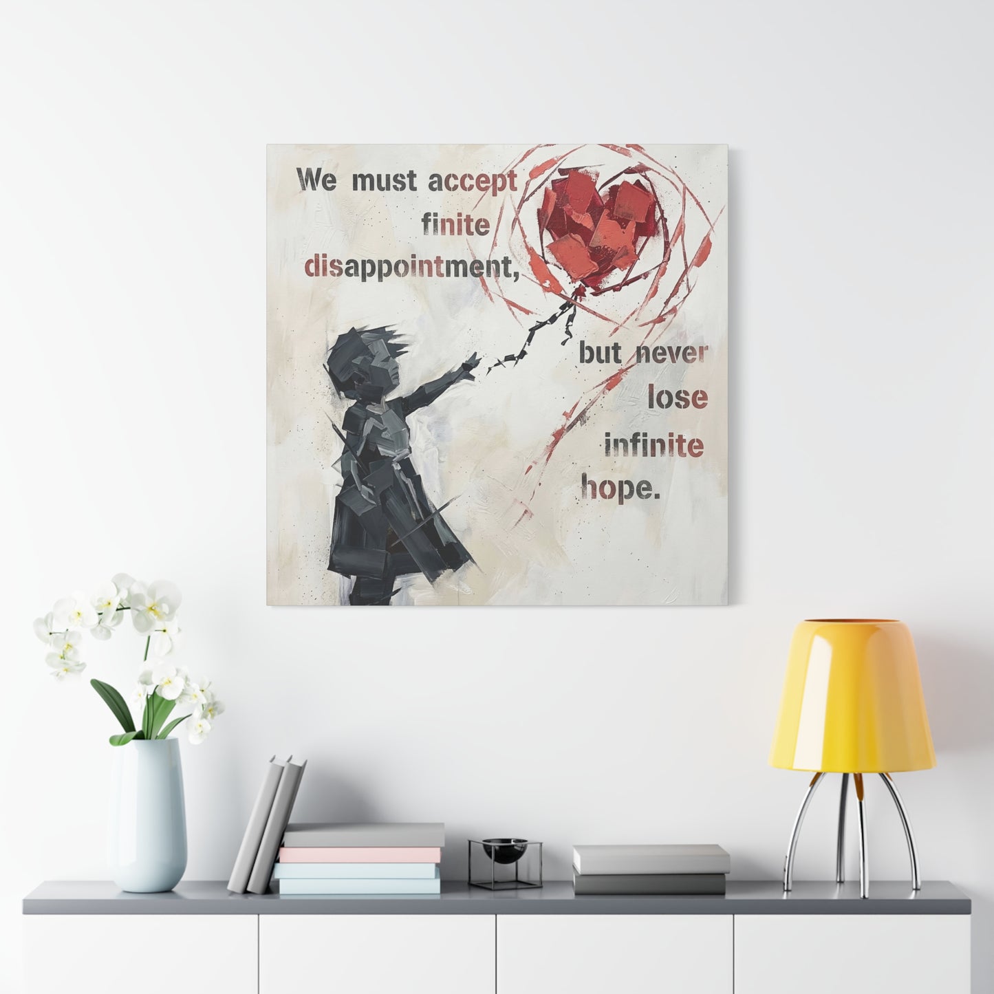 Hope Abstract Canvas Wall Art Print — Matte Stretched Canvas