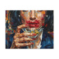 Cocktail Kiss Matte Canvas Wall Art