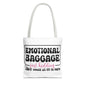 Emotional Baggage Tote Bag — Funny "Emotional Baggage (just kidding)" Reusable Shopper